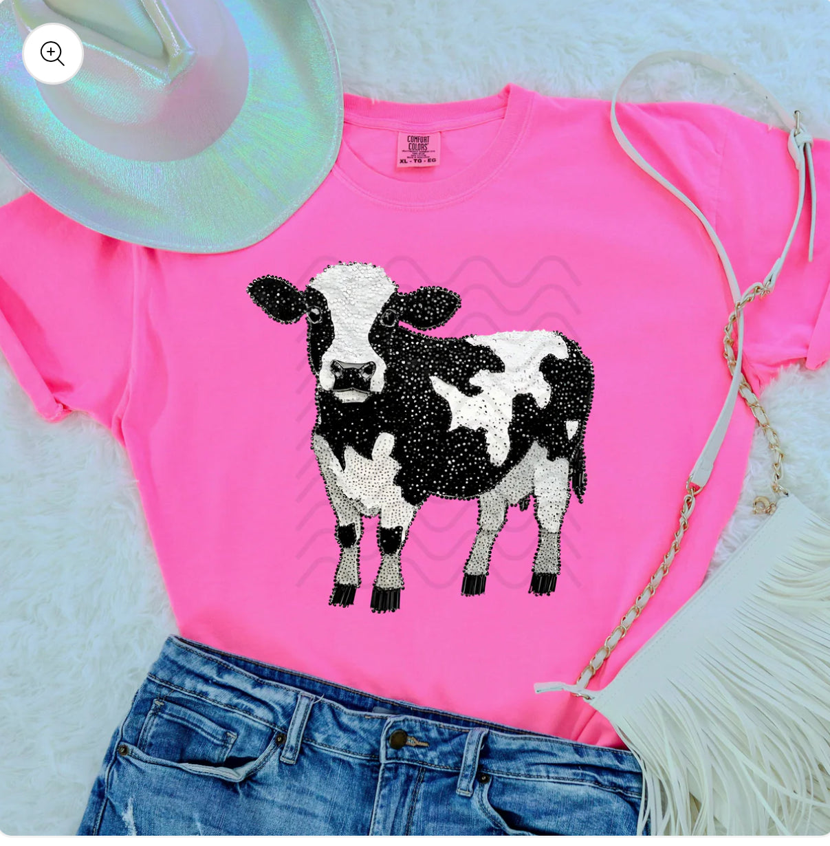 Rhinestone Cow